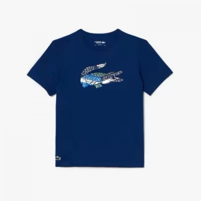 Maglietta Lacoste Sport Punto Blu Marino